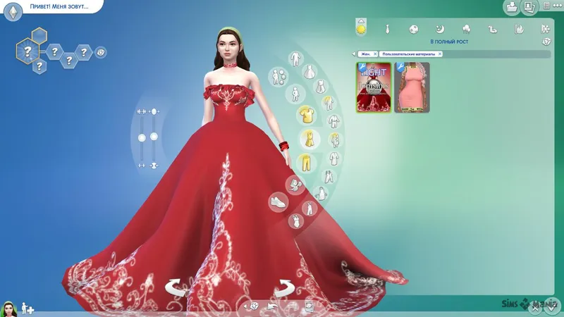 Платье princess lathiania от jomsims